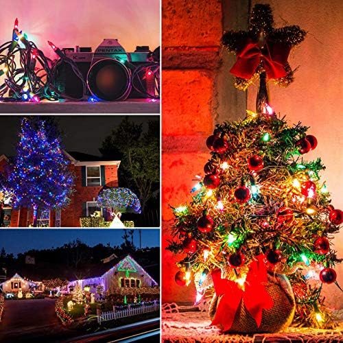 Minetom Clear Christmas String Lights 100 Counts 20 Feet Multicolor - Image 5