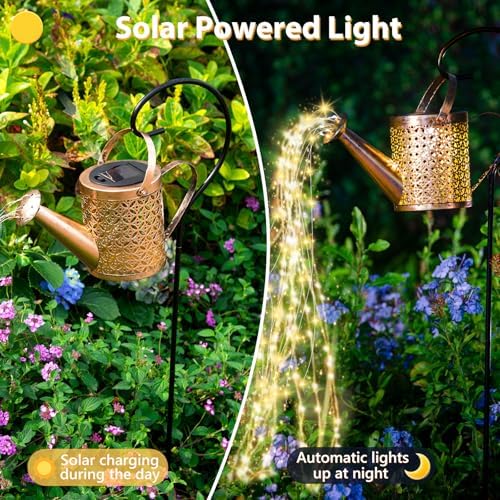 SRNPMIU Solar Watering Can Light - Solar Light Yard Decorations Outdoor - Image 3