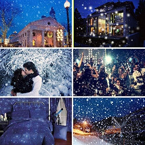 Halloween Snowfall Projector Lights,Christmas Indoor Outdoor Holiday Lights with Remote Control White Snow for Halloween Xmas Party Wedding Garden Landscape Decoration（Snow Spots） - Image 5