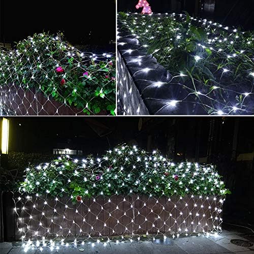 woohaha White 192LED 9.8ftx6.6ft Christmas Outdoor Net Lights for Bushes - Image 6