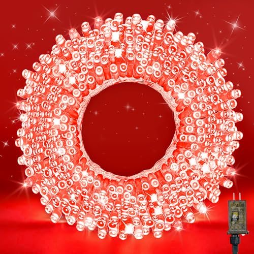 Outside LEDs Warm White LED String Lights – 70FT Transparent Wire, Waterproof & Connectable Christmas Tree Lights for Indoor Outdoor Holiday Décor by WASTROYAL