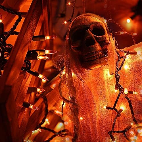BrizLabs Orange Halloween Lights 300 Count 69.6ft Incandescent Light String - Image 5