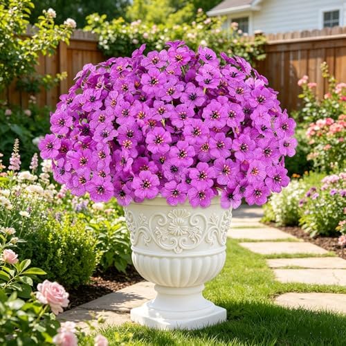 AmyHomie 20 PCS Artificial Flowers for Outdoors, UV Resistant Fake Plants - Image 5
