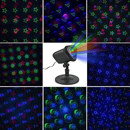 RGB Laser Christmas Lights - Indoor/Outdoor, 3 Colors, Multiple Patterns, Waterproof with Remote - for Holiday Decor - Image 4