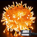 JMEXSUSS Connectable 100 LED Orange Halloween Lights Indoor with 8 Modes by JMEXSUSS