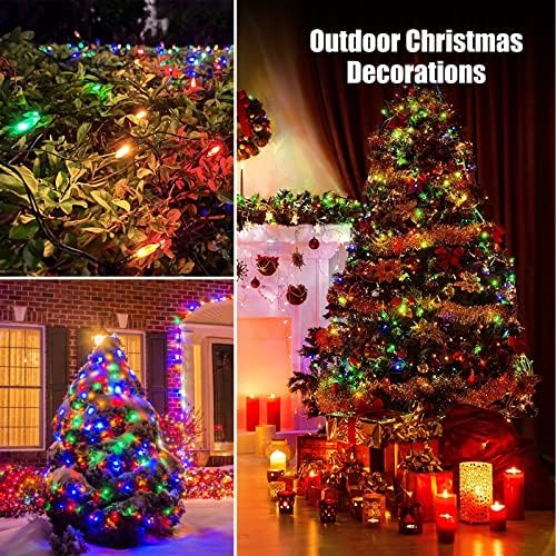 Neoclassy 120Led Christmas Net Lights Outdoor 5ft x 6ft Connectable, 8 Modes Waterproof Black Wire 29V Plug in Mesh Net Christmas Lights for Garden, Yard, Bushes, Trunk, Xmas Tree Decor (Multicolor) - Image 5