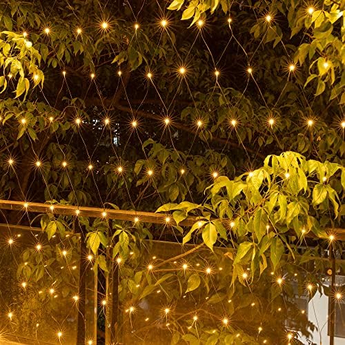 AWQ 360 LED 13.1ftx6.6ft String Lights Net Mesh Lights Christmas Warm White - Image 2