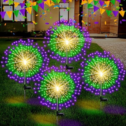 Tujoe 4 Pack Halloween Outdoor Garden Decoration Solar Firework Lights by Tujoe