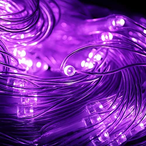 240LED Net Light Halloween Decor Mesh Lights, Tree Warp Fairy Lights Outdoor Hanging String Light for Home, Bedroom, Christmas, Garden, Walkway, Bushes Decor-9.8ft x 6.6ft(Purple) - Image 5