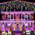 132ft Christmas Lights Outdoor 1280LED Icicle Lights for Outside Multicolor by Nielfoi