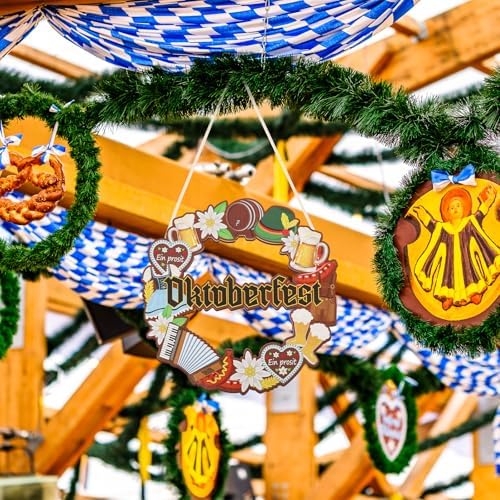 COCHIE Oktoberfest Decorations German Beer October Fest Welcome Sign Decor - Image 3