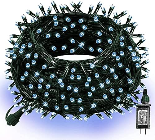 Dazzle Bright Christmas String Lights, 100 LED 33 FT Connectable Fairy Lights with 8 Modes, Waterproof Christmas Decorations for Indoor Outdoor Holiday Party Home Tree Decor (White) by DazzleBright