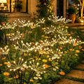 OZS 6 Pack Solar Firework Lights Outdoor, 360LED Solar Garden Lights by OZS