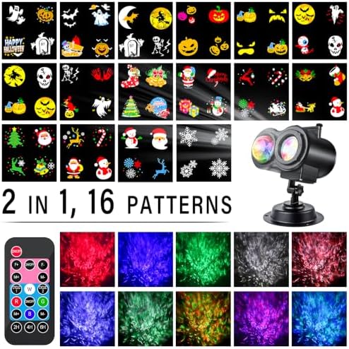 Halloween Projector Lights Outdoor, Snowflake Christmas Projector Lights - Image 2