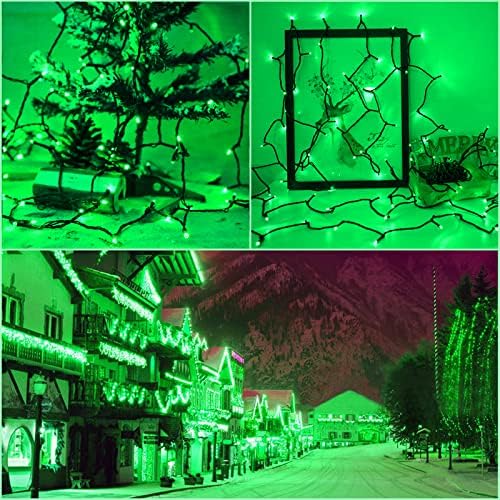 Solar Christmas String Lights, Green 200Led, Outdoor Waterproof - Image 7