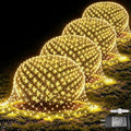 Pooqla Warm White Net Lights, 21x 5ft Christmas Lights Outdoor Clear Wire by Pooqla