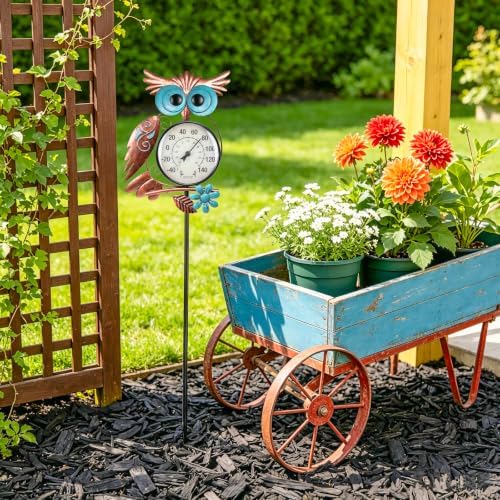 MUMTOP Outdoor Thermometer, Owl Outside Decor for Patio, Yard and Garden - Image 6