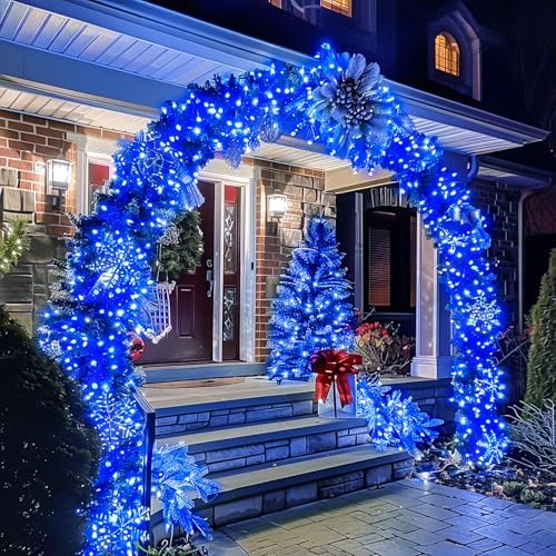 JMEXSUSS 150 LED Blue String Lights Indoor, Blue Halloween Lights Outdoor - Image 3