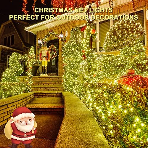 JMEXSUSS 360 LED Christmas Net Lights, Warm White, 12ft x 5ft - Image 3