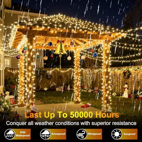 750 LED 240FT Christmas String Lights Outdoor, 12 Pro Modes with Timer - Image 4