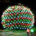 WBao F8 Big Bulbs Christmas Net Lights, 200LED 8.4ft x 5.2ft Christmas Bushes Lights with 8 Modes, Timer, End to End Connectable, Waterproof for Lawn, Bushes Outdoor Xmas Decorations, Red Green White by WBaoOfficial