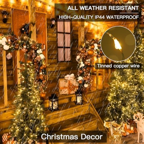 suddus Solar Fairy Lights Outdoor, 2 Pack Twinkle Lights Warm White - Image 4
