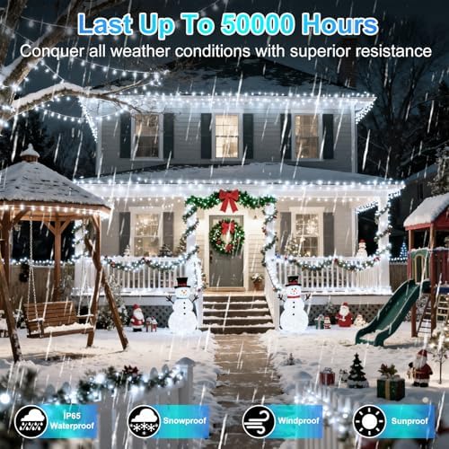 1500 LED 470FT Christmas String Lights, 12 Modes, Timer, Memory & Dimming - Image 4