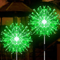 JJGoo Solar Firework Lights, 2 Pack 180 LEDs 2 Lighting Modes Solar Lights Outdoor Waterproof for Garden Patio Walkway Pathway Party Wedding Christmas Decorative - Green by JJGoo