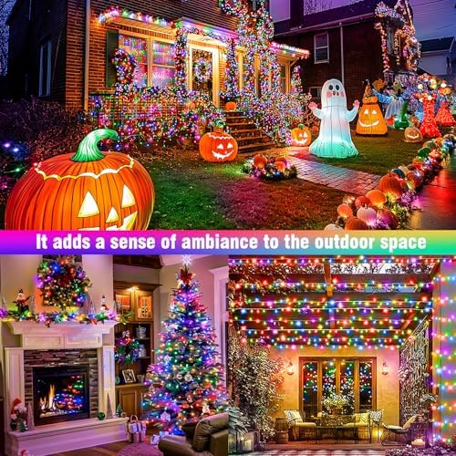 100FT Multicolor Fairy Lights, Connectable Christmas String Lights - Image 2