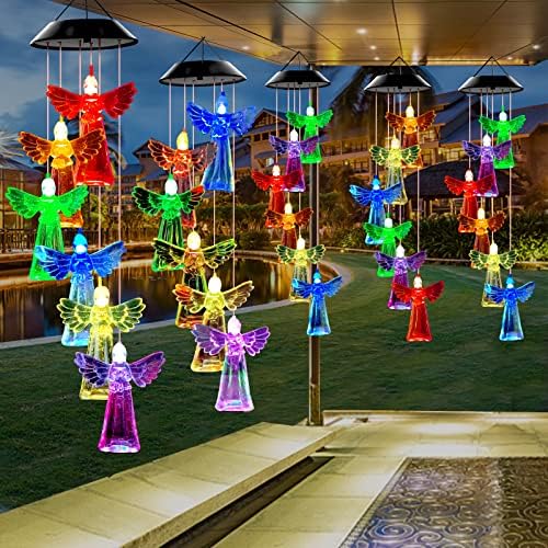 WENANA Angel Solar Wind Chimes, Gift for Women - Image 4