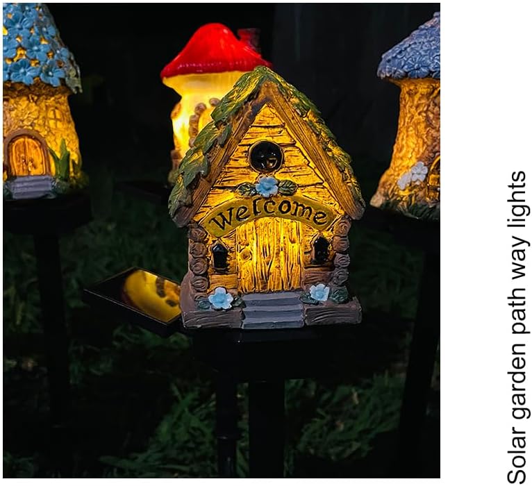 Solar Pathway Lights Outdoor, Waterproof Christmas Solar Lights for Yard, Garden, Patio, Pathway, Warm LED Solar Powered Path Light for Landscape Lighting, Energy Saving Holiday Decoration, Green - Image 2