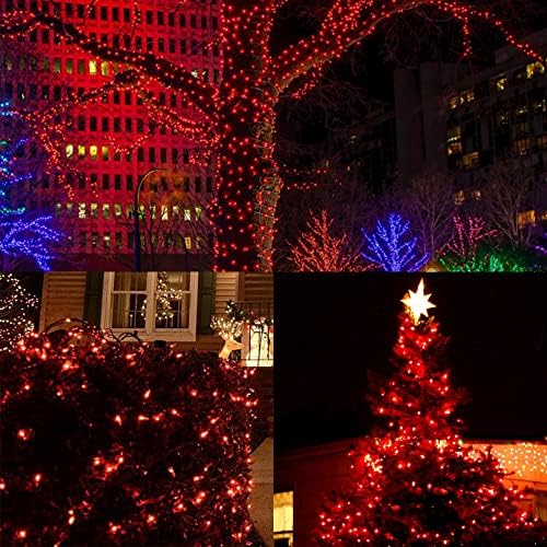LJLNION 3 Sets Valentines Lights, 150 Count 33 FT Each Mini String Lights, Green Wire Fairy Light, 120V UL Certified Connectable Christmas Tree Light for Holiday Winter Patio Party Outdoor Decor, Red - Image 6