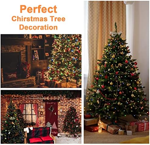 BOLWEO Christmas Tree Lights, 592LED 16 Lines Christmas Lights for Tree 8 Modes for 8ft-10ft Christmas Tree, UL Certified Indoor Outdoor Christmas Decorations 16 * 9.8ft Drops Multi-Colored - Image 2