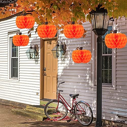 KatchOn Pumpkin Table Centerpieces 10 Inch, Pack of 6 Pumpkin Decor - Image 6