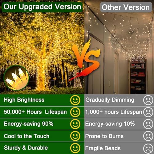 66FT 670 LED Christmas Lights 148 Ice Drops, 12 Modes with Timer, Memory - Image 6