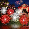 Tujoe 6 Pcs Christmas Solar Firework Stake Lights 180 LED 8 Modes Solar by Tujoe