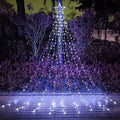 Christmas Decoration Lights, Outdoor Christmas String Lights 320 LED 11.5Ft Waterfall Tree Light with Big Star Topper Waterproof 8 Light Modes for Xmas New Year Holiday Yard Outdoor Indoor Decor by cerflyer