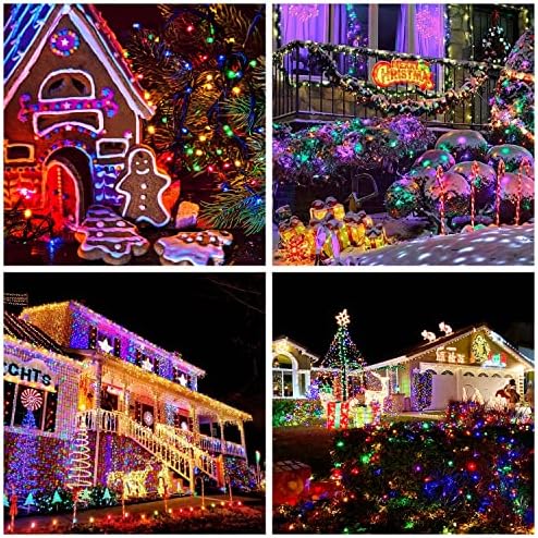 JMEXSUSS 200 LED Multicolor Christmas Lights, 66ft String Lights Plug in - Image 5