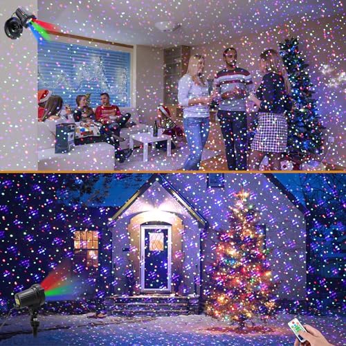 Christmas Laser Lights, Outdoor Garden Laser Lights Projector with Moving RGB Waterproof for Christmas Holiday - Image 5