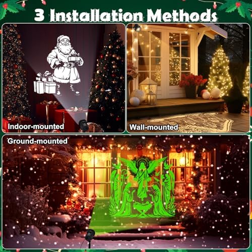 12 in 1 Halloween and Christmas Projector Lights Outdoor Decoration - Image 6