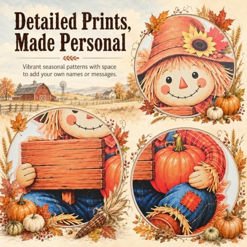 Fall Outdoor Decor Scarecrow Pumpkin Yard Stakes Thanksgiving Decorationsns - Image 4