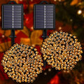 Solar Christmas String Lights, Warm White 200Led Outdoor Waterproof by YAOZHOU