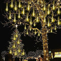 Warm White Icicle Lights Outdoor for Christmas New Year Party Yard Decor by Kwaiffeo