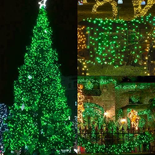 3 Sets Christmas Lights, 150 Count 33 FT Each Mini String Lights, Green Wire Fairy Lights, 120V UL Certified Connectable St Patricks Day Light for Holiday Winter Patio Party Outdoor Decoration, Green - Image 3
