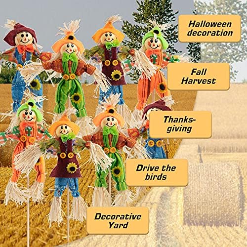 6 PCS Halloween Scarecrow Decorations, Scarecrows Fall Decor - Image 5
