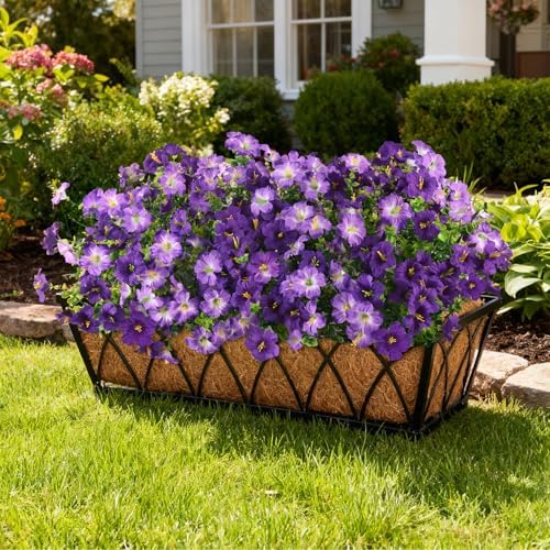 INQCMY Artificial Fake Petunias Flowers for Outdoors Spring Home Decoration - Image 6