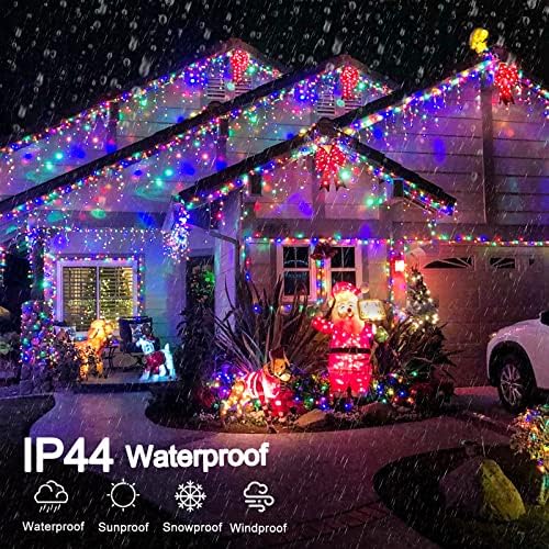 Icicle Christmas Lights Outdoor, 66ft 640 LED Icicle Lights for Outside, Plug in Twinkle Light Indoor with 8 Modes Timer Waterproof for House Holiday Decor Wedding Christmas Decorations (Multicolor) - Image 3