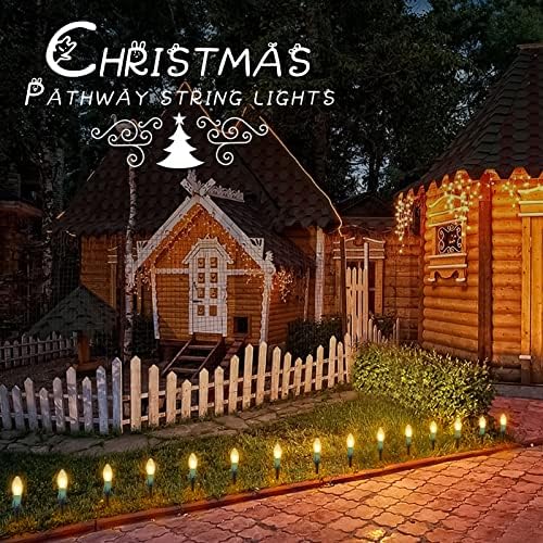 Christmas Pathway String Lights Outdoor, 25.7FT 20 LED C9 Christma Light - Image 2