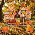 Geetery 4 Pcs Fall Outdoor Decorations Scarecrow Yard Stakes by Geetery