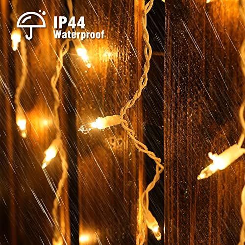 YOUNGAR Icicle Lights Outdoor, 23FT 200 Connectable Icicle Christmas Lights - Image 2
